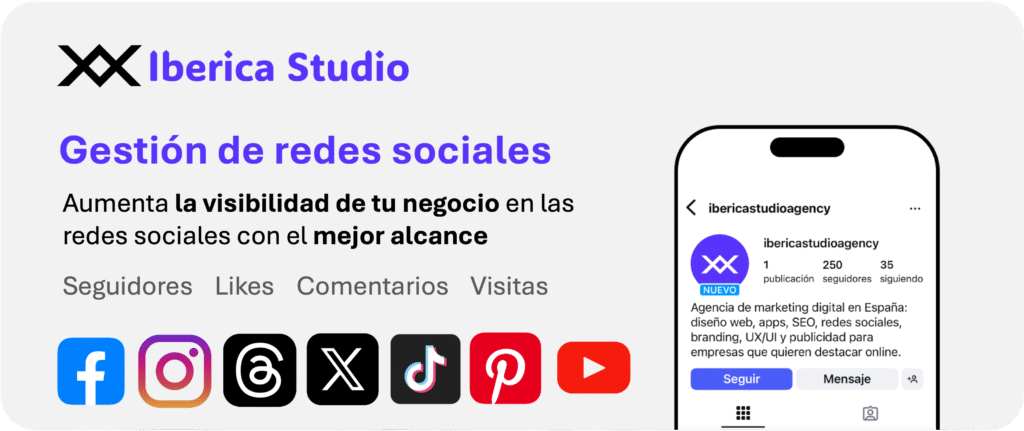 Gestión de Redes sociales con Iberica Studio Barcelona